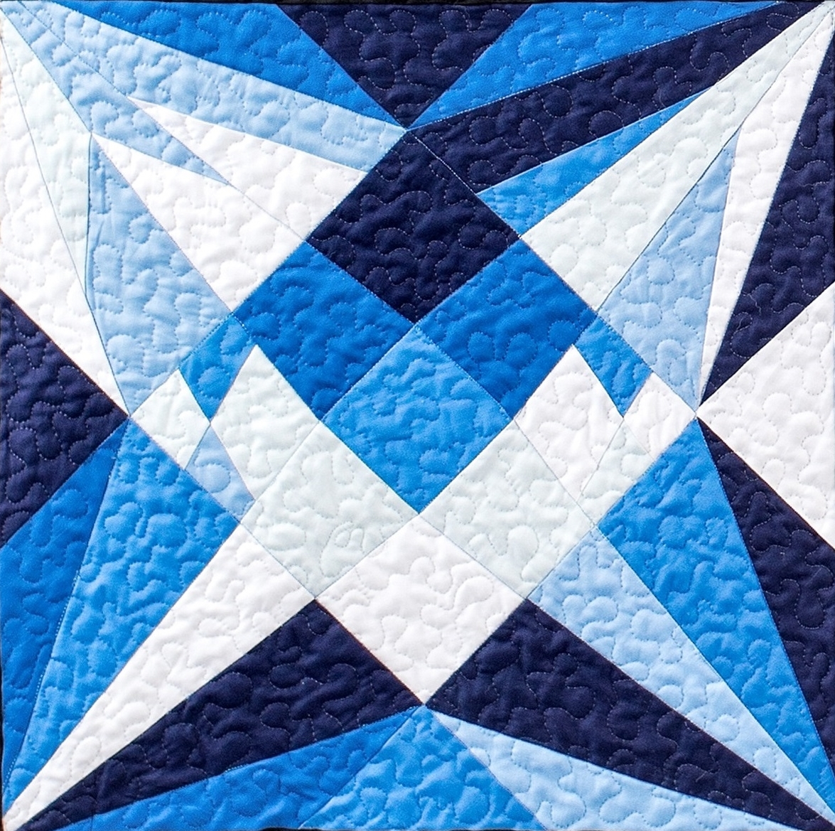 June Alexandrite Birthstone Block Pattern by MJ Kinman MJ Kinman Birthstone Quilt June Alexandrite